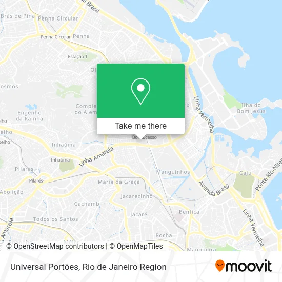 Universal Portões map
