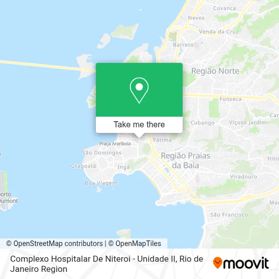 Complexo Hospitalar De Niteroi - Unidade II map