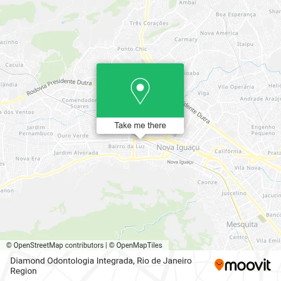 Diamond Odontologia Integrada map