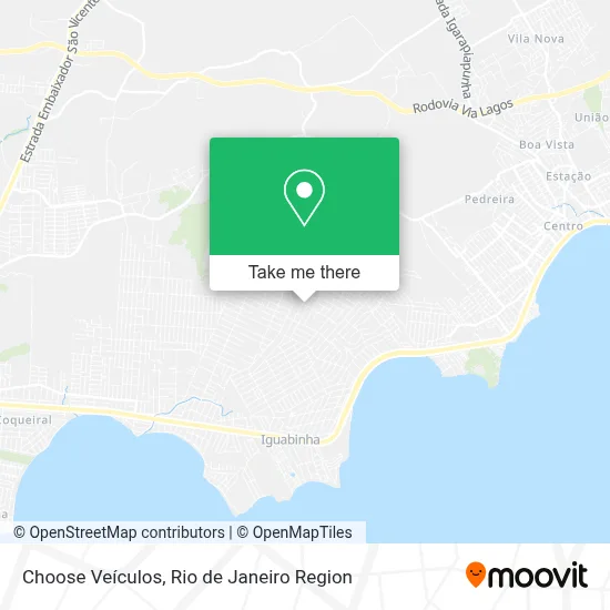 Choose Veículos map