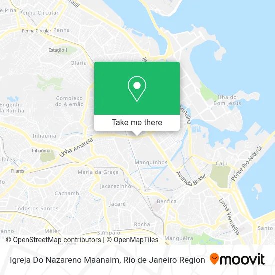 Igreja Do Nazareno Maanaim map