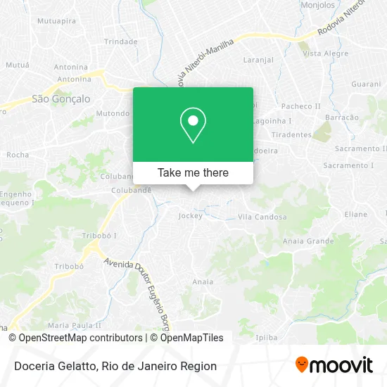 Doceria Gelatto map