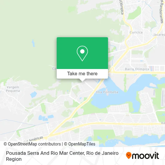 Pousada Serra And Rio Mar Center map