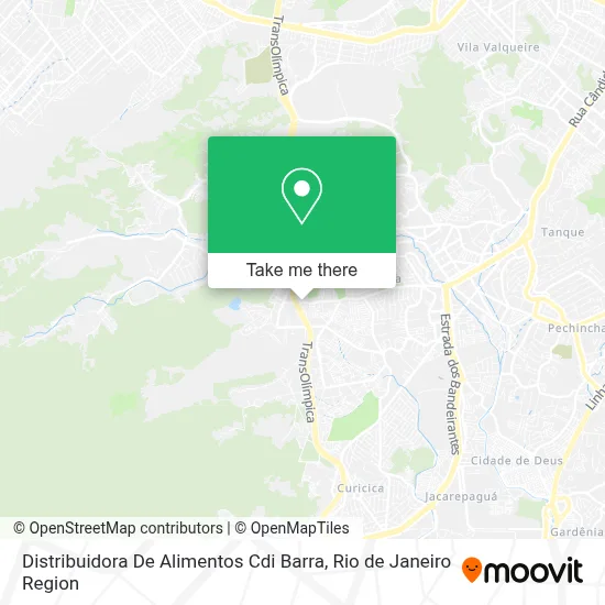 Distribuidora De Alimentos Cdi Barra map