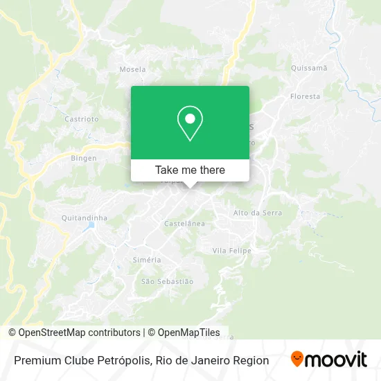 Premium Clube Petrópolis map