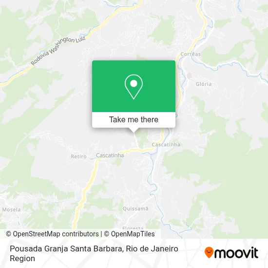 Pousada Granja Santa Barbara map