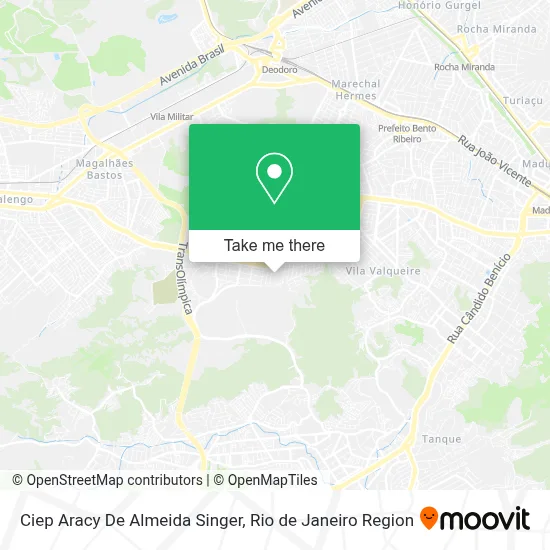 Ciep Aracy De Almeida Singer map