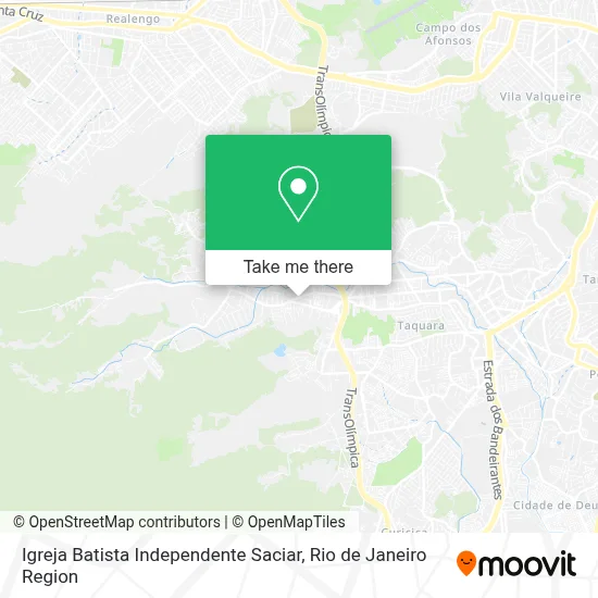 Igreja Batista Independente Saciar map