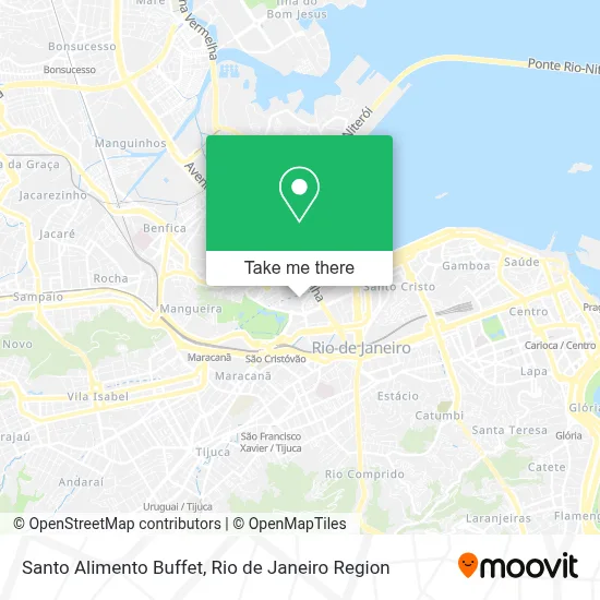 Santo Alimento Buffet map