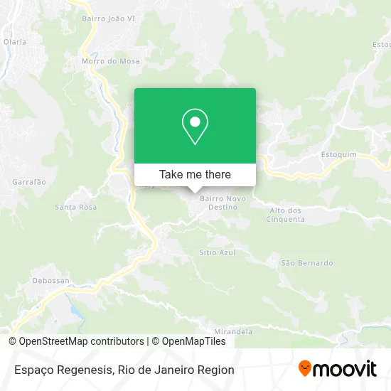 Espaço Regenesis map