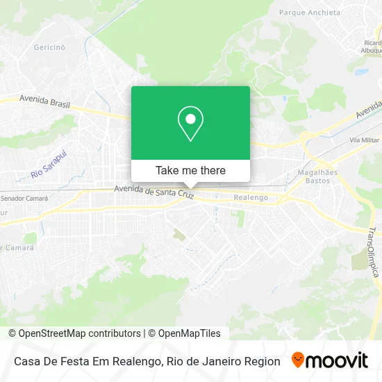 Casa De Festa Em Realengo map
