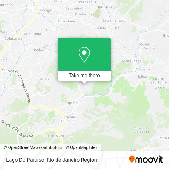 Lago Do Paraíso map