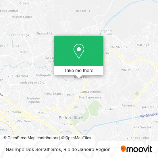 Garimpo Dos Serralheiros map