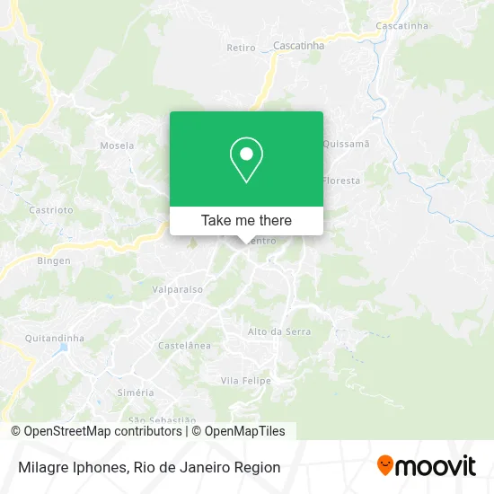 Milagre Iphones map
