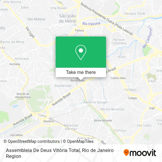 Assembleia De Deus Vitória Total map