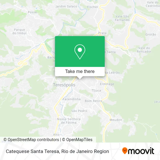 Catequese Santa Teresa map