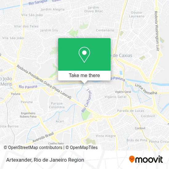 Artexander map