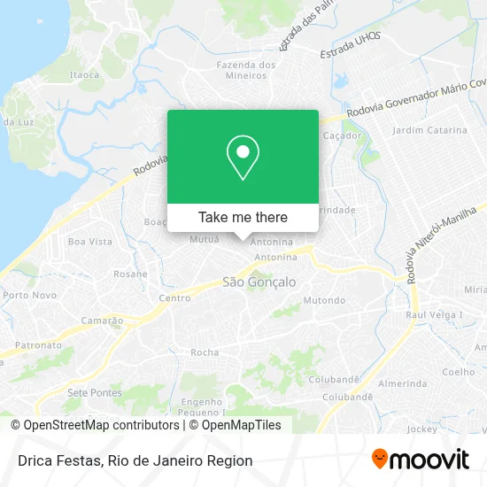 Drica Festas map