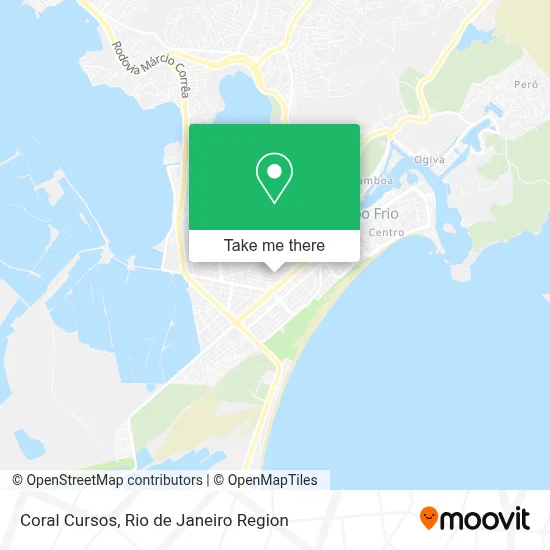 Coral Cursos map
