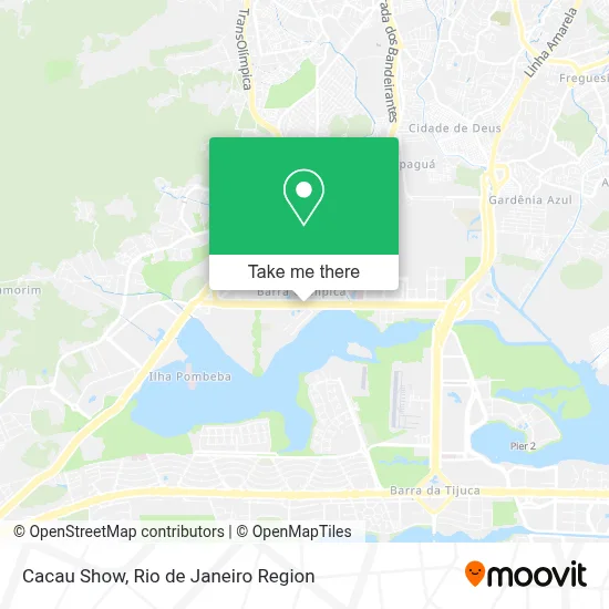 Cacau Show map