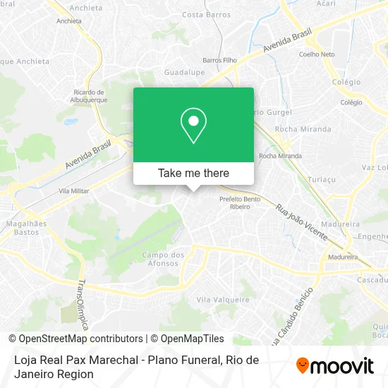 Loja Real Pax Marechal - Plano Funeral map