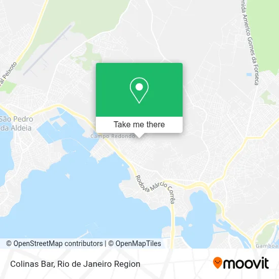 Colinas Bar map