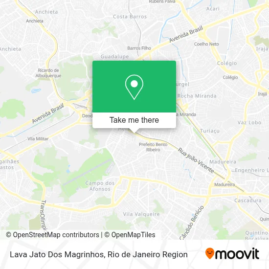 Lava Jato Dos Magrinhos map