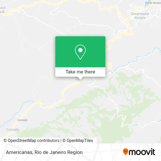 Americanas map