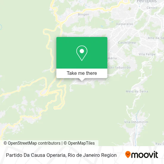 Partido Da Causa Operaria map