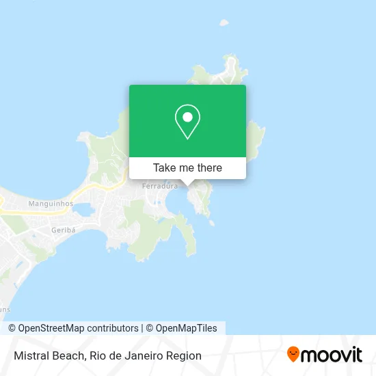 Mistral Beach map