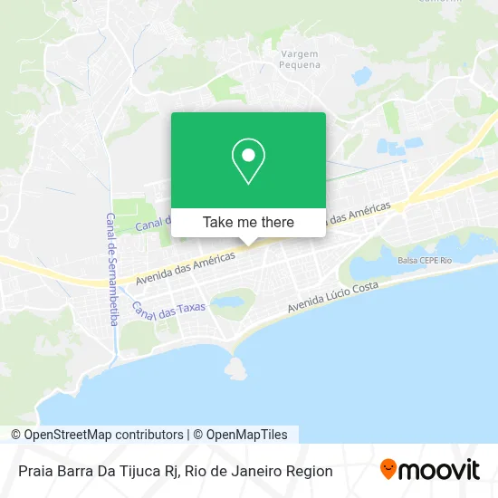 Praia Barra Da Tijuca Rj map