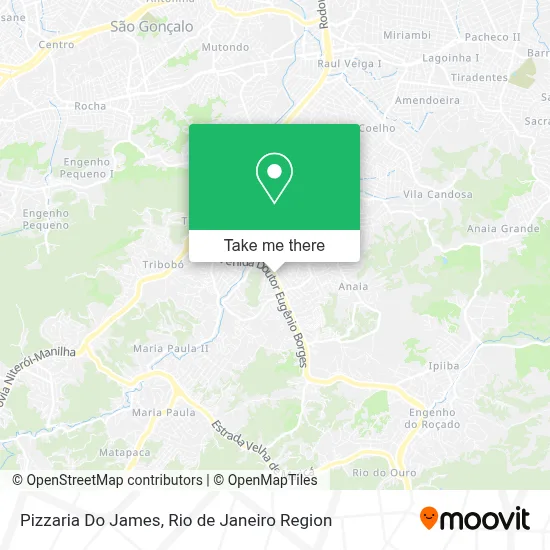 Pizzaria Do James map