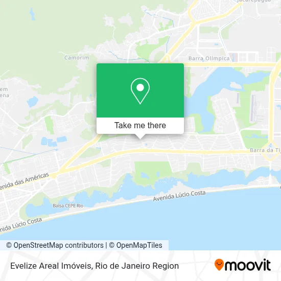 Evelize Areal Imóveis map