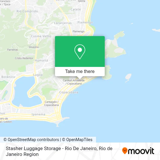 Stasher Luggage Storage - Rio De Janeiro map