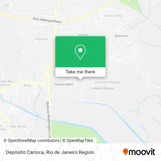Depósito Carioca map