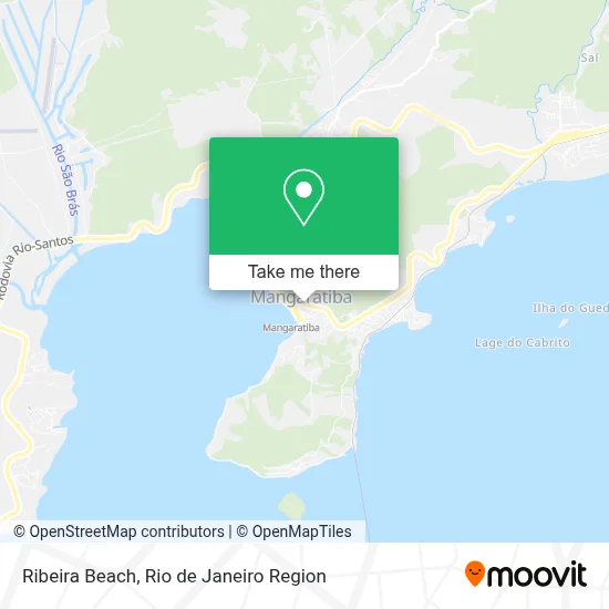 Ribeira Beach map