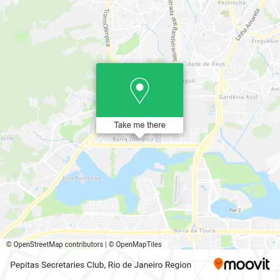 Pepitas Secretaries Club map