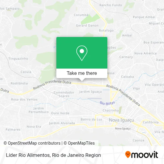 Líder Rio Alimentos map