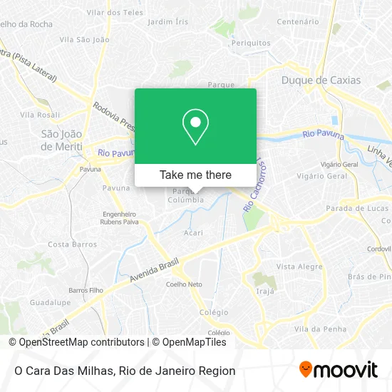 O Cara Das Milhas map