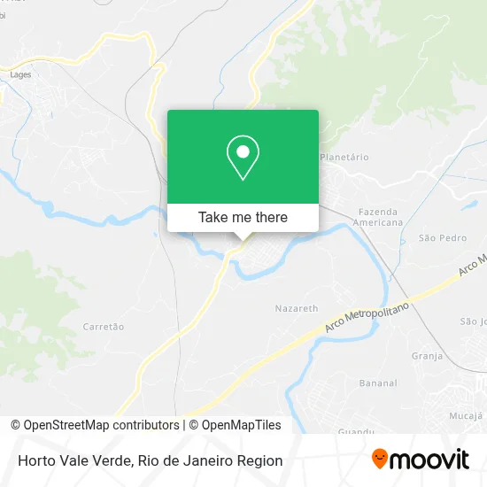Horto Vale Verde map