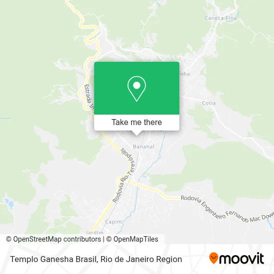 Templo Ganesha Brasil map