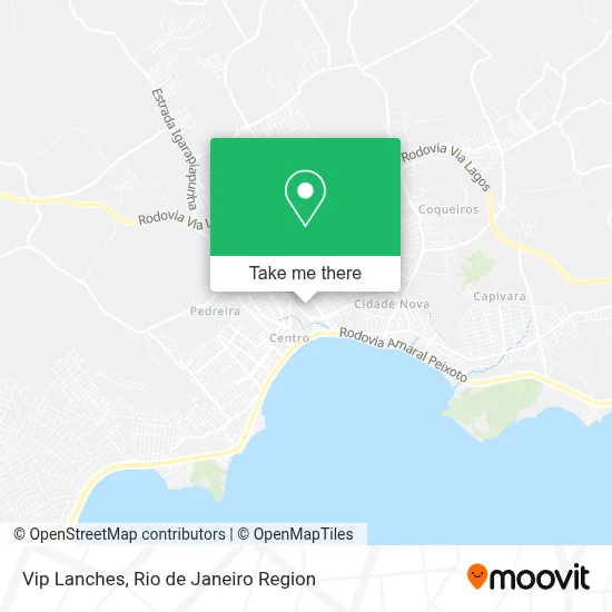 Vip Lanches map