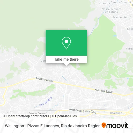 Wellington - Pizzas E Lanches map