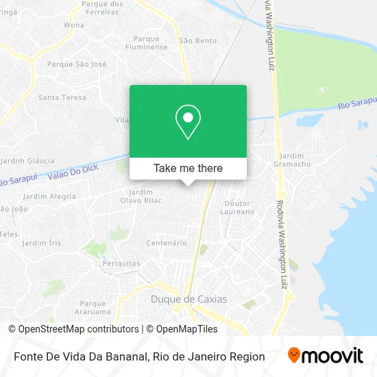 Fonte De Vida Da Bananal map