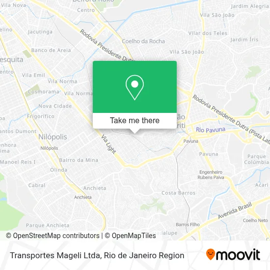 Transportes Mageli Ltda map