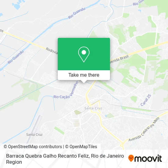 Barraca Quebra Galho Recanto Feliz map