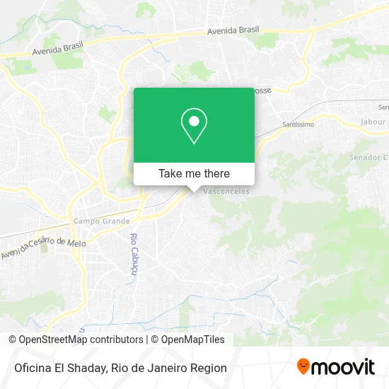 Oficina El Shaday map