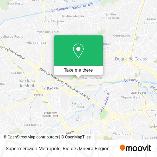 Supermercado Metrópole map