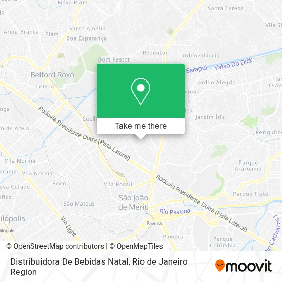 Distribuidora De Bebidas Natal map