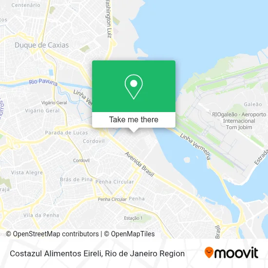 Costazul Alimentos Eireli map